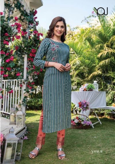 Wanna Safar Heavy Designer Ethnic Wear Fancy Kurti With Bottom Collection